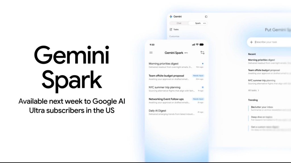 Google Gemini Spark DI agentas - Google I/O 2026