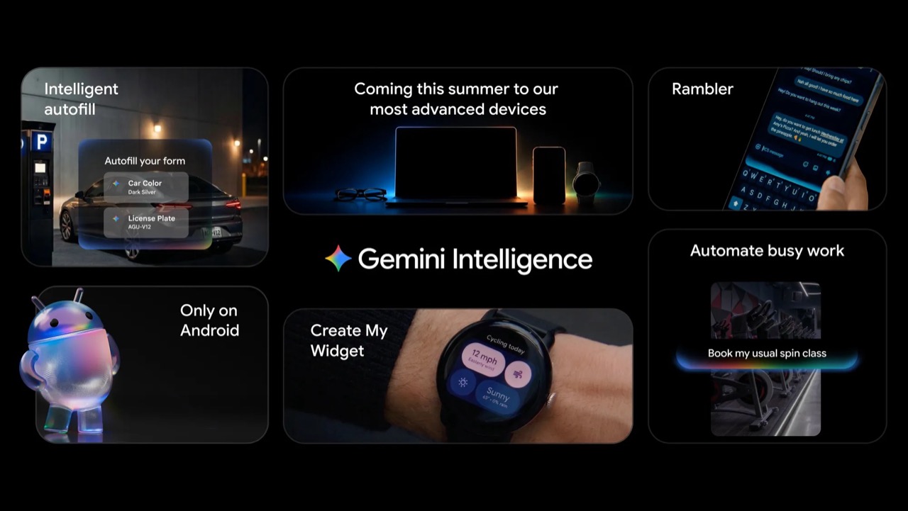 Google Gemini Intelligence Android funkcijos 2026