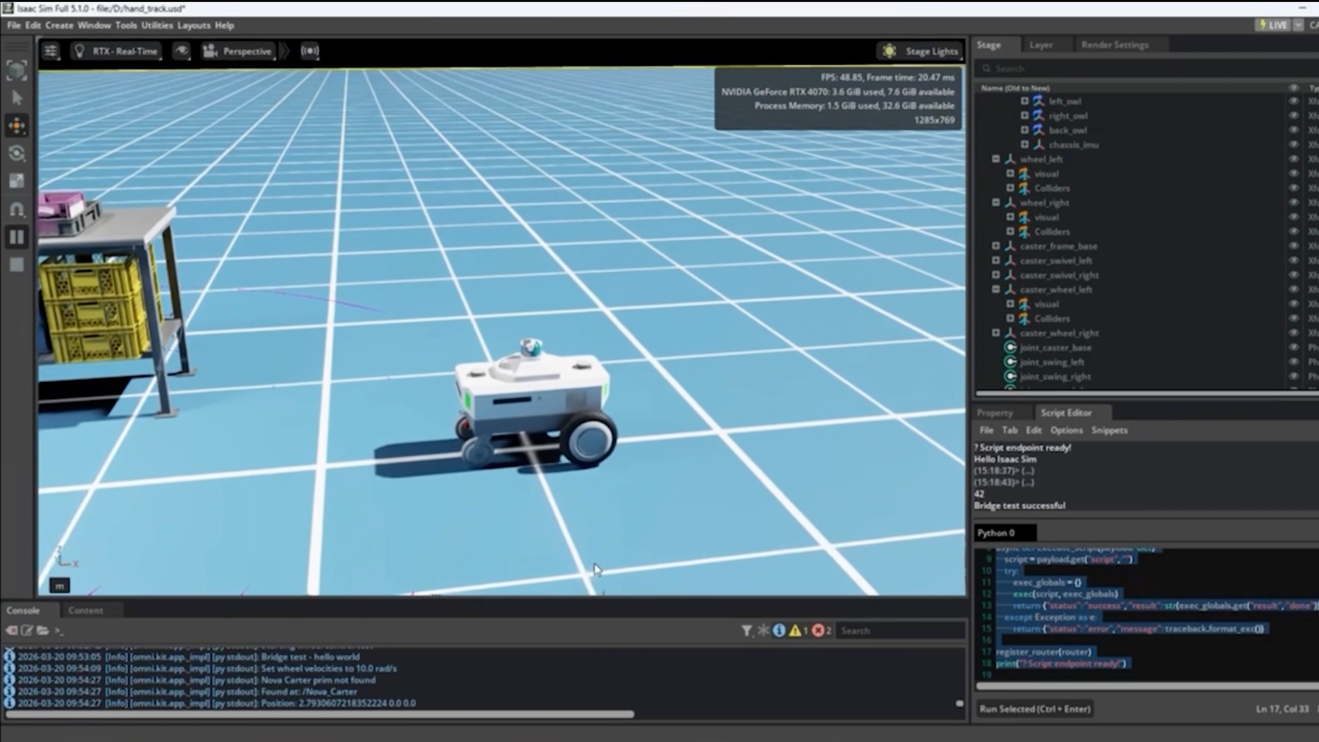 NVIDIA fiziniai DI agentai: robotai pirmiau mokysis simuliacijoje