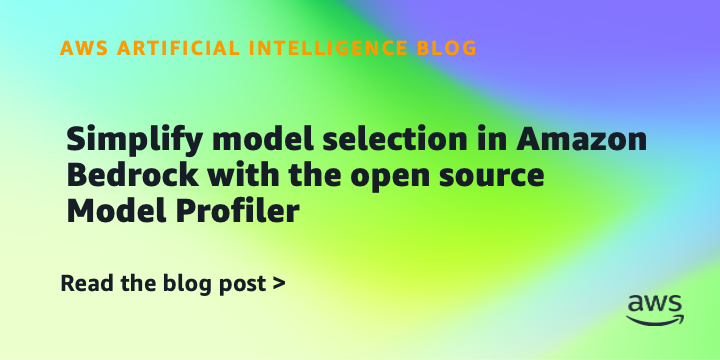 Bedrock Model Profiler: modelių pasirinkimas be spėjimo iš akies