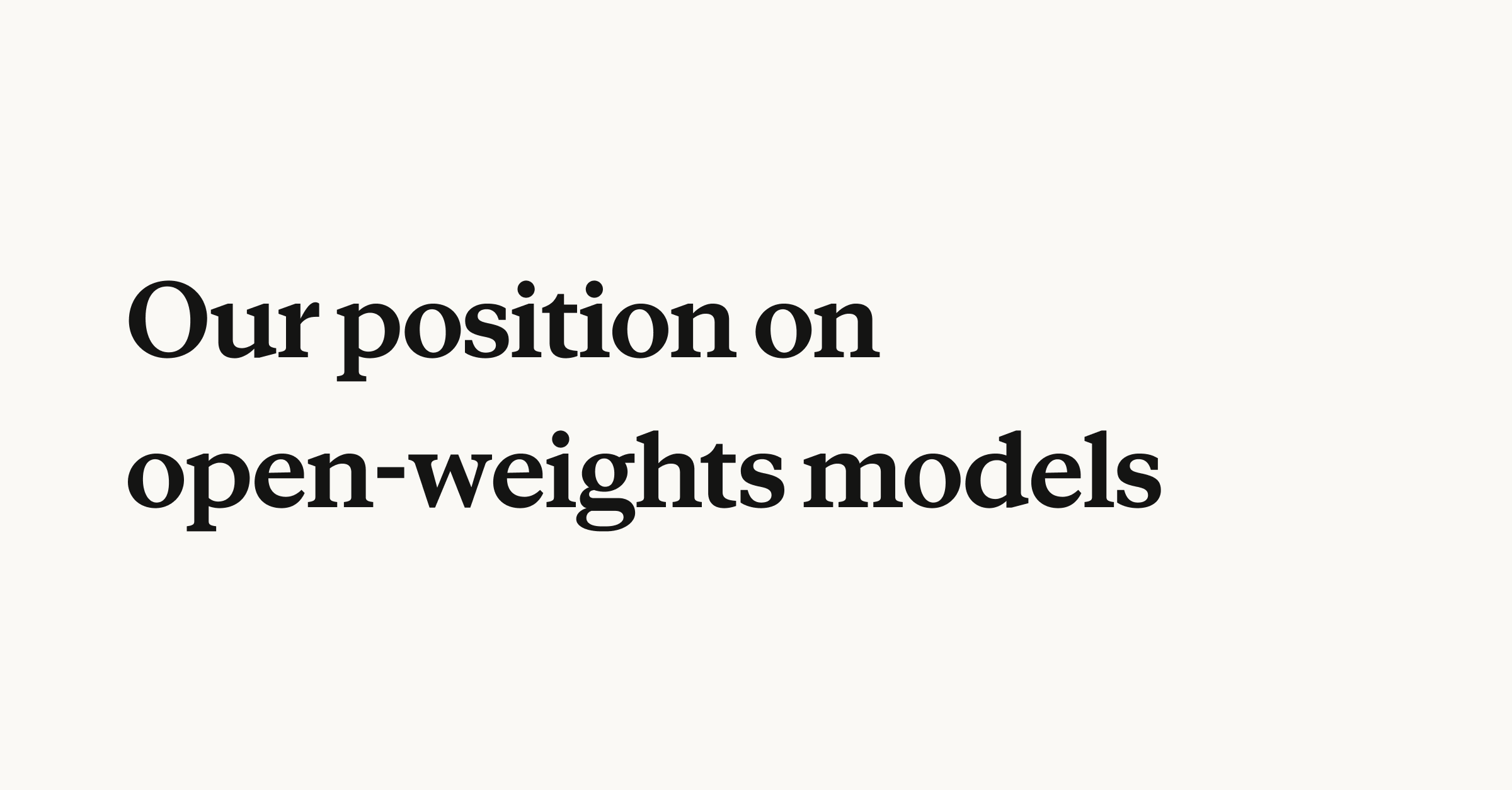 Open-weights modeliai: Anthropic sako, kad draudimas ne išeitis