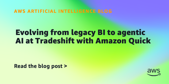 Tradeshift ir Amazon Quick: BI ataskaitos tampa DI pokalbiu
