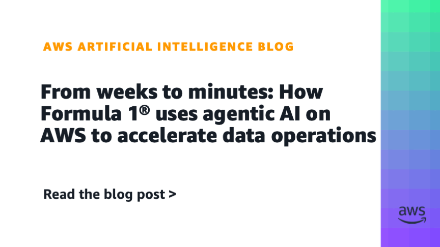 Formulė 1 ir AWS: duomenų darbai iš 8 savaičių į 40 minučių