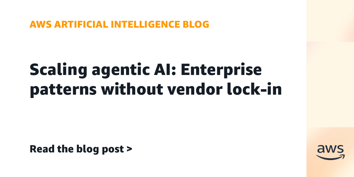 AWS agentų architektūra be tiekėjo spynos: verslui reikia išėjimo plano