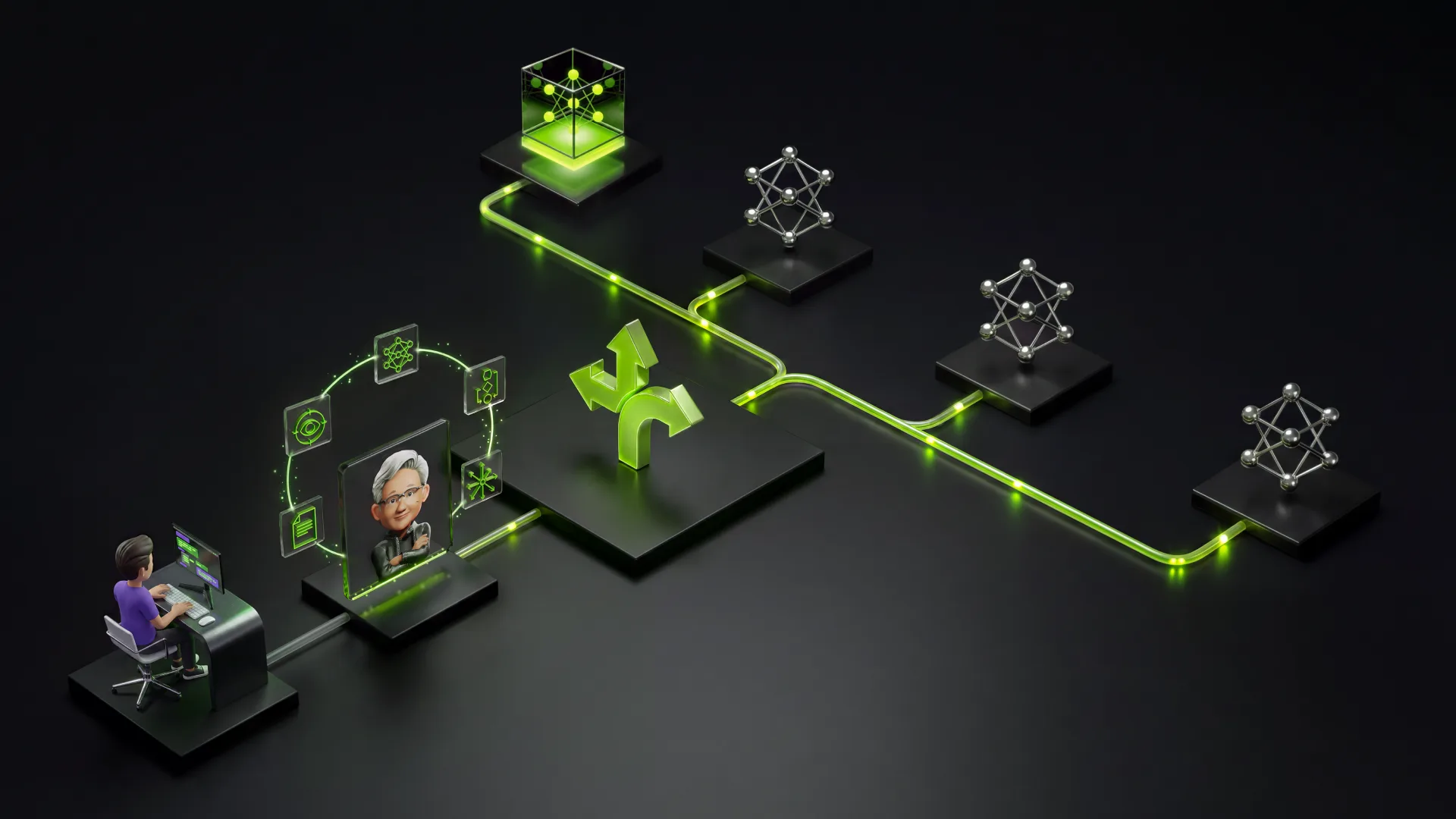 NVIDIA NeMo Switchyard: agentams reikia maršrutizatoriaus, ne vien didelio modelio