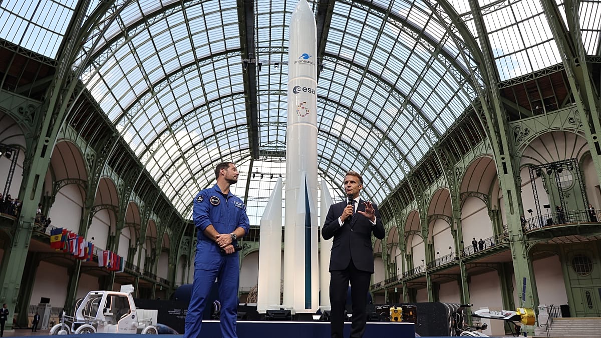 Europos kosmoso sektorius: Macron ir von der Leyen spaudžia dėl savarankiškumo