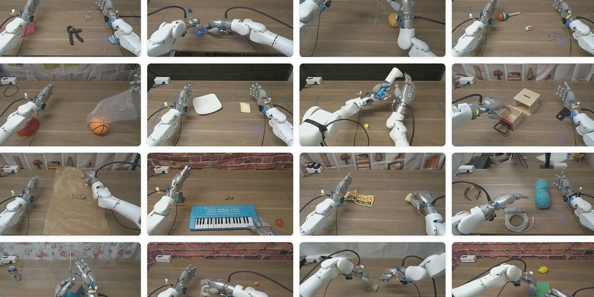 Robotų rankos mokosi lytėjimo užduočių su DI duomenimis