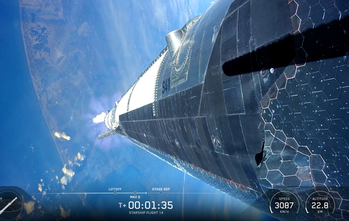 SpaceX Starship raketos skrydis į orbitą