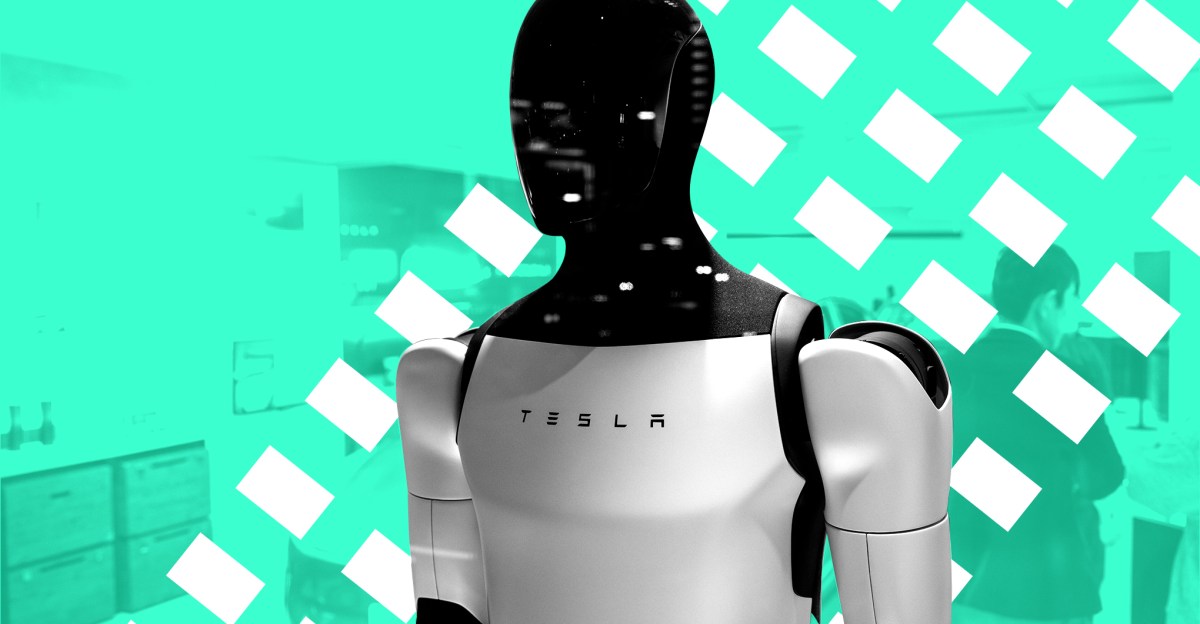 Tesla Optimus humanoidinis robotas ir fizinio DI iššūkiai